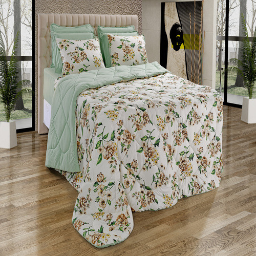 JOGO DE CAMA FLORATTA GARDEN EKO´7