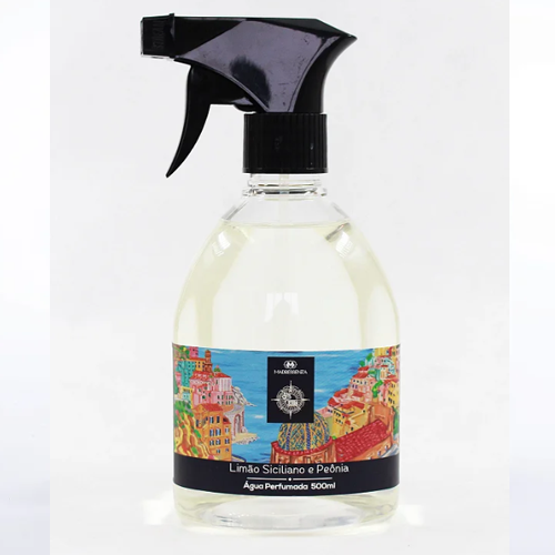 ÁGUA PERFUMADA LIMÃO SICILIANO E PEÔNIA - 500ML